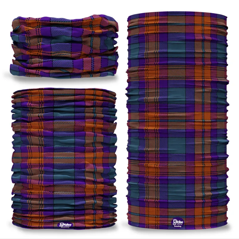 Scouts Tartan Multi-functional Bandana - Purple